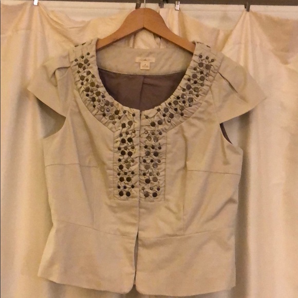 Anthropologie Idra Cap Sleeve Jacket - Picture 8 of 9